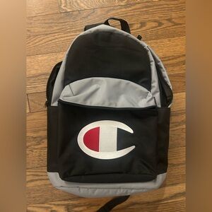 Champion Black, Gray, and Red Men's Backpack